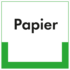 Kennzeichnungsschild Papier (Maße (BxH)/Material: 100x100mm/Folie,selbstklebend/ umweltschonend (Art.Nr.: 35.6741))
