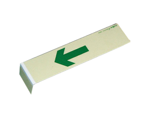 Treppenwinkel aus Aluminium, langnachleuchtend, neutral oder mit Richtungspfeil (Modell: neutral (ohne Richtungspfeil) (Art.Nr.: 15.7490))