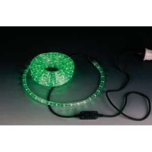 LED-Lichtschlauch 230V grün ø=13mm, 45m RO mit 24 LEDs/m