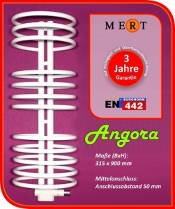 MERT Angora Design-Badheizkörper weiß (Variante Breite:315mm: RAL 9016 Verkehrsweiß Höhe:1600mm)