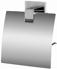 Aquaconcept Lina WC-Papierhalter mit Deckel (Oberfläche: verchromt)