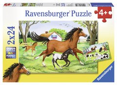 Welt der Pferde (2x 24 Teile Puzzle)