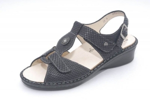 FinnComfort  Sandale Adana  Nero Aspide (Größe: 4)
