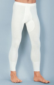 Medima Classic Herrenhose  lang mit Eingriff 20% Angora, weiß (Größe: M)