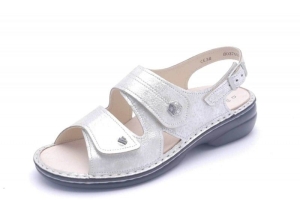 FinnComfort Damen-Sandale  MILOS argento (Größe: 41)