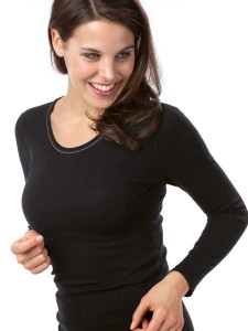 Medima Classic Damen-Hemd 1/1 Arm Angora/Baumwolle Asphalt (Größe: L)