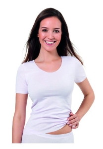 Medima Lingerie  Damen-T-Shirt 1/4 Arm weiß (Größe: S)