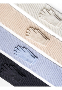Medima Classic ThermoAS Set Schal/Handschuh, schwarz