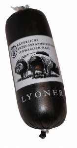 Kleine Lyoner vom Schwäbisch-Hällischen Landschwein ca. 280g (Lyoner vom Schwäbisch-Hällischen Landschwein: 1 Stück ca. 280 g)
