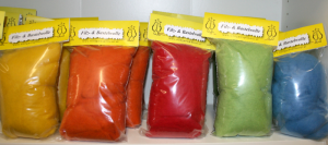 Filz- und Bastelwolle - Wollvlies in 11 Farben (Farbe: orange)