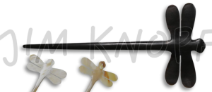 Jim Knopf Schalnadel Libelle (Farbe: schwarz/Horn)