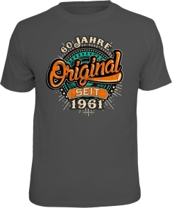 T-Shirt 60 JAHRE ORIGINAL SEIT 1961 (Größe:: L (50/52))