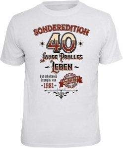 T-Shirt SONDEREDITION 40 JAHRE PRALLES LEBEN (Größe:: XXL (56))