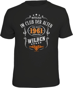 T-Shirt CLUB DER ALTEN WILDEN 1961 JAHRGANG (Größe:: M (46/48))