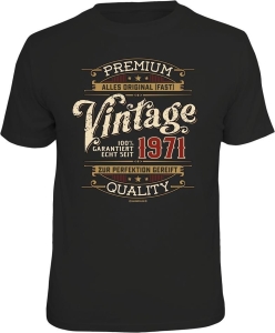 T-Shirt PREMIUM VINTAGE 1971 JAHRGANG (Größe:: M (46/48))