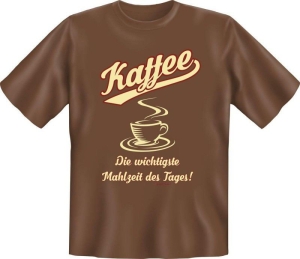 Fun Shirt Kaffee Mahzeit des Tages (Größe:: L (50/52))