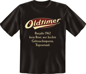 T-Shirt Oldtimer Baujahr 1962 Geburtsjahr Geburtstag Jahrgang Shirt Geschenk (Größe:: M (46/48))