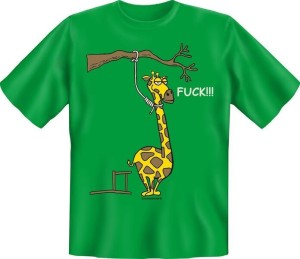 T-Shirt FUCK Giraffe (Größe:: S (42/44))
