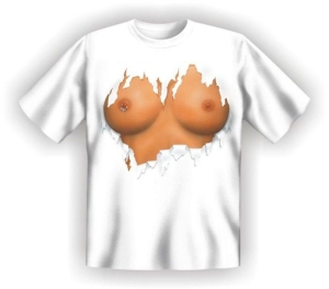 T-Shirt Brust Busen Frau (Größe:: S (42/44))
