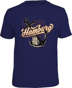 T-Shirt Original Hamburg Anker (Größe:: S (42/44))
