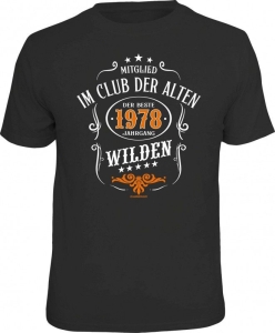 T-Shirt CLUB DER ALTEN WILDEN 1978 JAHRGANG (Größe:: M (46/48))