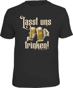 T-Shirt LASST UNS TRINKEN! Bier (Größe:: XL (52/54))