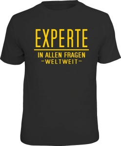 T-Shirt EXPERTE IN ALLEN FRAGEN (Größe:: L (50/52))
