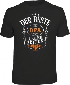 Fun Shirt DER BESTE OPA ALLER ZEITEN Großvater T-Shirt (Größe:: S (42/44))
