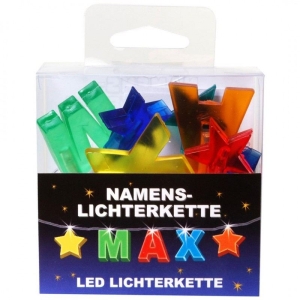 LED Namens-Lichterkette MAX  Lichterkette Name Deko innen
