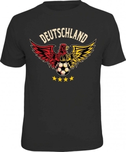 T-Shirt Deutschland GERMANY Sterne Adler (Größe:: S (42/44))