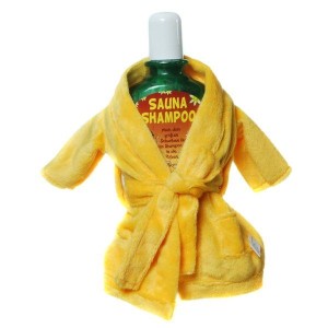 Sauna Shampoo mit Bademantel Geburtstag Scherzartikel 350 ml