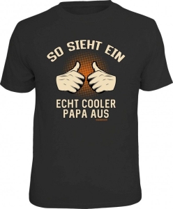 Fun Shirt SO SIEHT EIN ECHT COOLER PAPA AUS T-Shirt (Größe:: XL (52/54))
