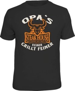 Fun Shirt OPA´S STEAKHOUSE  T-Shirt Spruch witzig Geschenk Großvater (Größe:: XL (52/54))