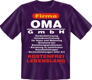 Fun Shirt FIRMA OMA GMBH Großmutter T-Shirt Spruch (Größe:: S (42/44))