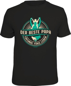 Fun Shirt DER BESTE PAPA FREUNDE FÜRS LEBEN T-Shirt (Größe:: XL (52/54))
