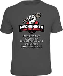 T-Shirt MECHANIKER BEI DER ARBEIT Werkstatt (Größe:: S (42/44))