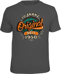 T-Shirt 70 JAHRE ORIGINAL SEIT 1950 (Größe:: L (50/52))