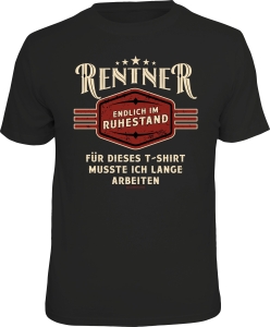 T-Shirt RENTNER ENDLICH IM RUHESTAND (Größe:: XXL (56))