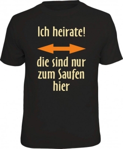 T-Shirt ich heirate! (Größe:: M (46/48))