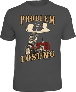 Fun Shirt PROBLEM FRAU LÖSUNG TRECKER FAHREN Traktor (Größe:: XXL (56))