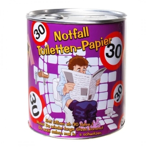 Toilettenpapier 30. Geburtstag in Dose WC Klopapier 30 Jahre Geschenk