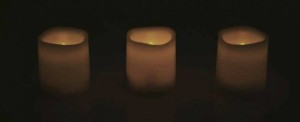 Candle-Light, flackernde LED-Kerze für die Sauna (Candle Light: einzeln)