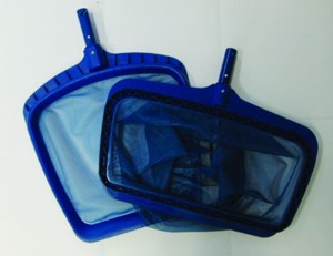 Laubkescher, blau für Ihren Pool (Kescher: Laubkescher flach, ca. 38 x 43 cm)