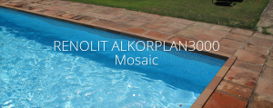Schwimmbadfolie ALKORPLAN 3000, Mosaic (Renolit Alkorplan 3000 Mosaic: Rolle mit 25 lfdm, Breite 165 cm, 41,25 m²)