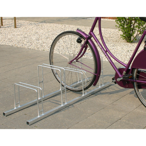 Fahrradklemme / Fahrradständer -Venedig-, Radabstand 350 mm, Einstellwinkel 90° (Radstände/Länge: 
<b>3er</b>/1050 mm (Art.Nr.: 10779))