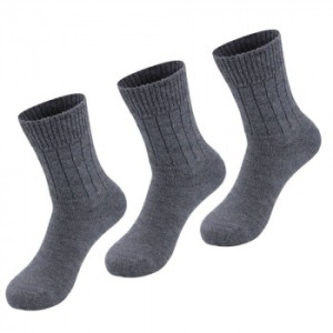 3er Pack Alpaka Socken Classic für Damen und Herren Baby Alpaka (Farbe: Schwarz 45-47)