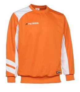 Trainingssweater VICTORY 110 v.PATRICK orange/weiß (Größe: M)