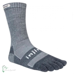 Injinji - Outdoor-Zehensocke- NüWool Socks - grau (Größe: Größe S 37-40)