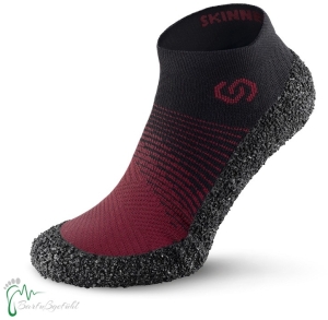 Skinners 2.0 - Carmine - Barfussschuhe - vegan Socken mit Sohlen und Zehenschutz (Größe: XXS EU/FR 36-37 Fußlänge 23,0 cm)