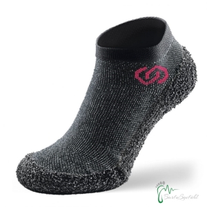 Skinners Socks   Barfussschuhe - Socken mit Sohlen und Zehenschutz -speckled black (Größe: XL EU/FR 45/47   28,1cm - 29,4cm)